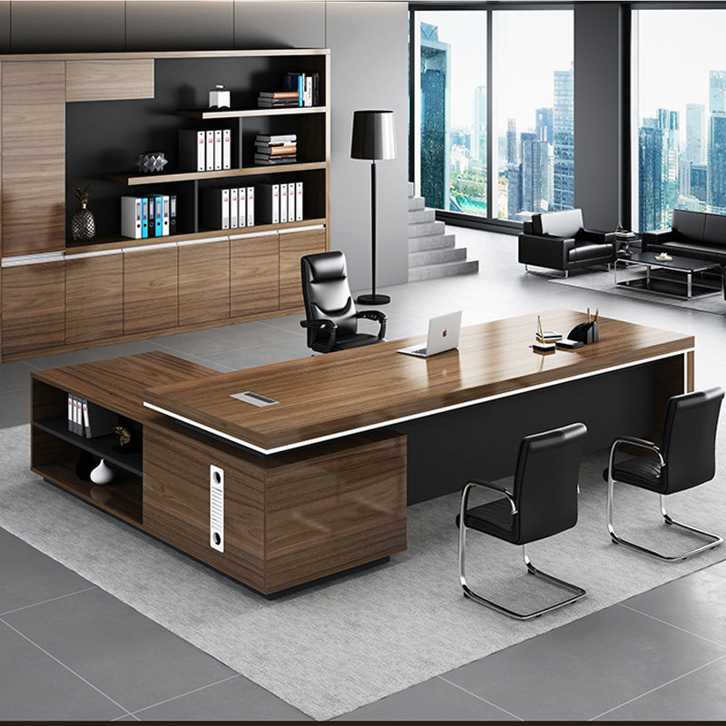 Boss Table Minimalist Modern President Manager Desk Chair Combined Large Class Desk Job Desk Single Office Furniture-Taobao