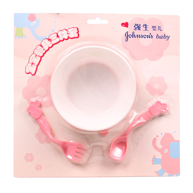 Baby children practice cutlery combined bowls fork spoon bowls cutlery tableware Three sets of baby rice bowls dish bowls colour random