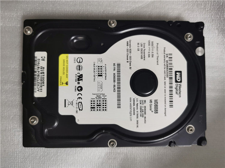 WD Western WD800BB mechanical hard drive 80G and port desktop IDE 7200 to PATA old interface