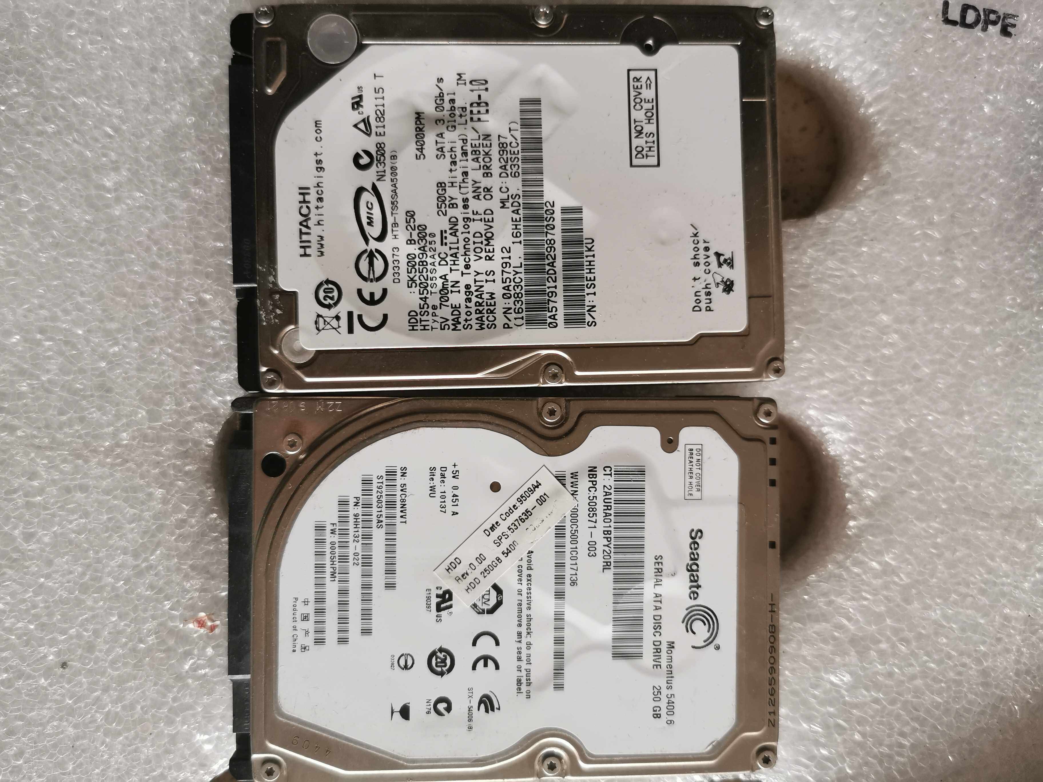 Notebook mechanical hard disc 250g serial port sata 2 5 inch hard disc