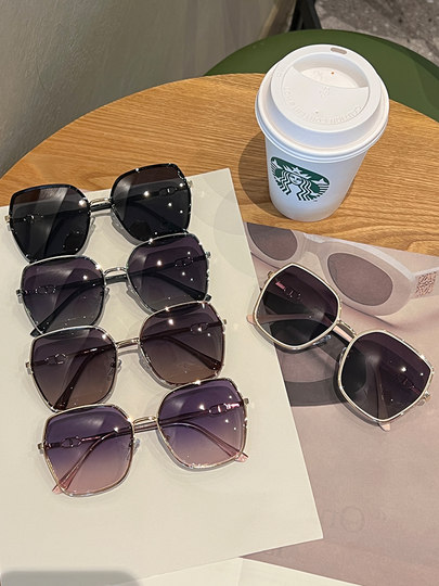 Tang Yan's same style sunglasses for women 2025 new high-end myopia with prescription sunglasses for women polarized UV protection