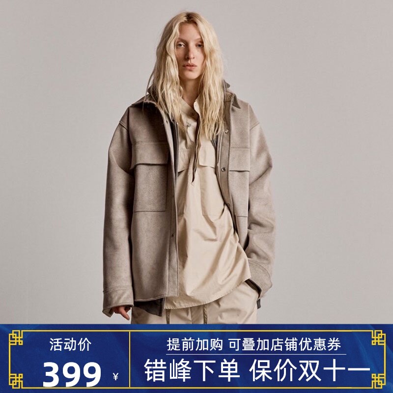 FOG Season 6 American retro high street jacket suede jacket tooling loose big leather men autumn and winter trend