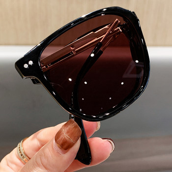 Foldable Sunglasses for Women, Summer Uv Protection, Internet Celebrity Style, Unisex Korean Version, Trendy 2025 New Model, Makes Face Look Slimmer