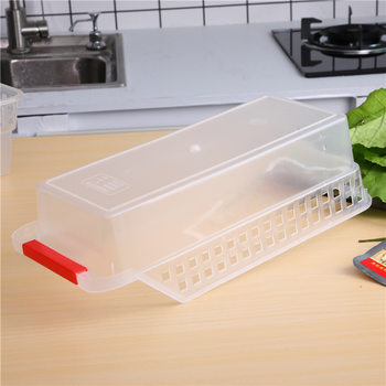 Large goods customized transparent thickened refrigerator storage basket plastic kitchen storage box easy classification drawer debris organization and collection