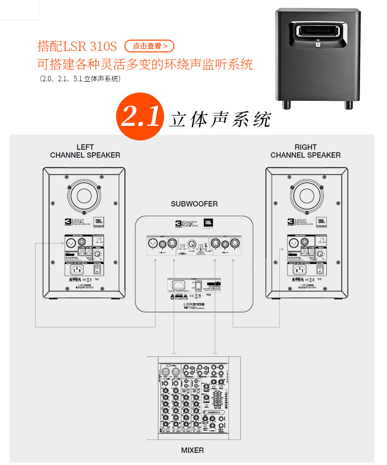 Loa hoạt động JBL LSR305 tần số cao Màn hình cao tần gây sốt TV phòng thu nhà loa chuyên nghiệp - Loa loa loa sub bose