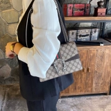 Сумка через плечо, цепь на цепочке, сумка для телефона, из натуральной кожи, 2023, в корейском стиле