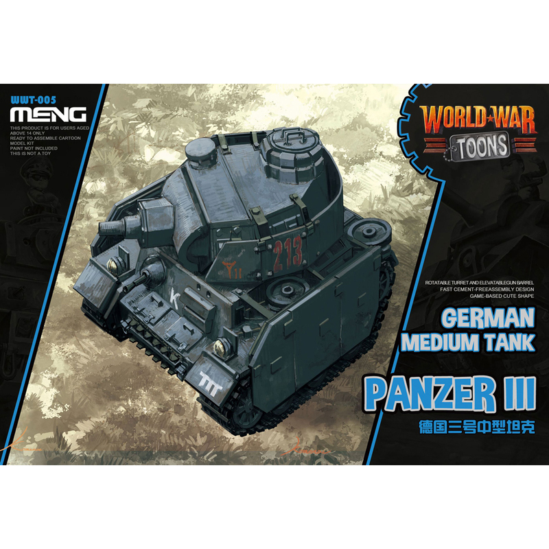 Meng Wwt-005 Q Version No. 3 Medium Tank Meng Wwt-005 Q Version No. 3 Medium Tank