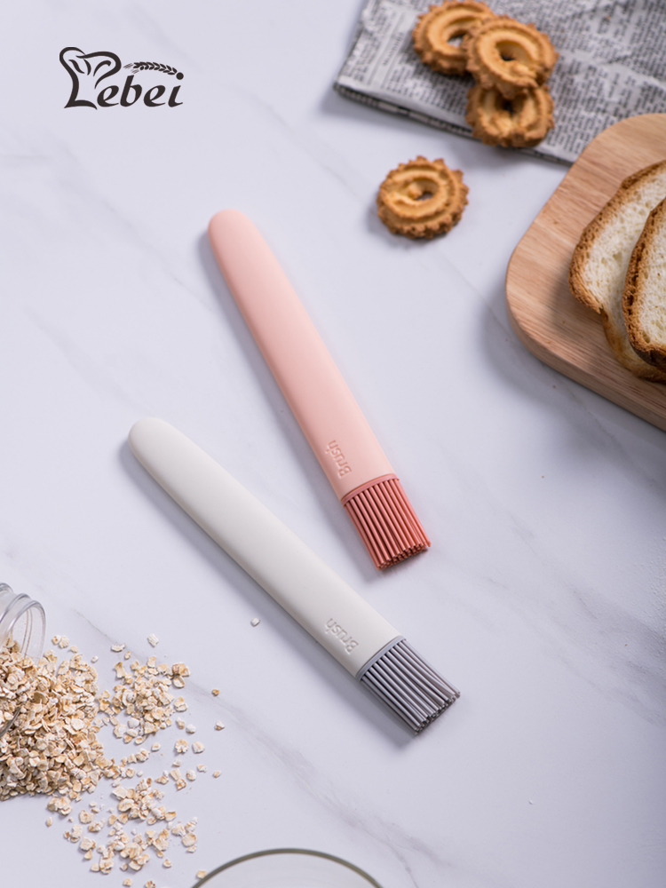 Le baked oil brush set one-piece household silicone brush kitchen pancake oil brush high temperature resistant lint-free barbecue brush
