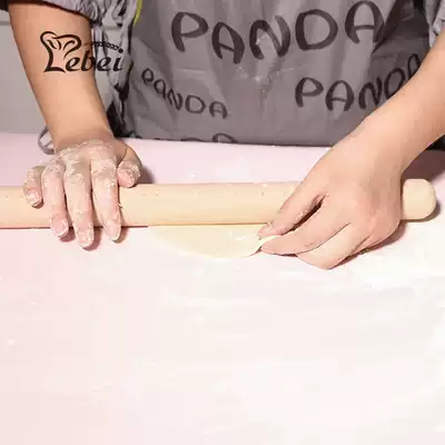 Le roast Rolling Pin rolling noodle stick solid wood household size two-tip pressure dumpling skin artifact kitchen rolling noodle