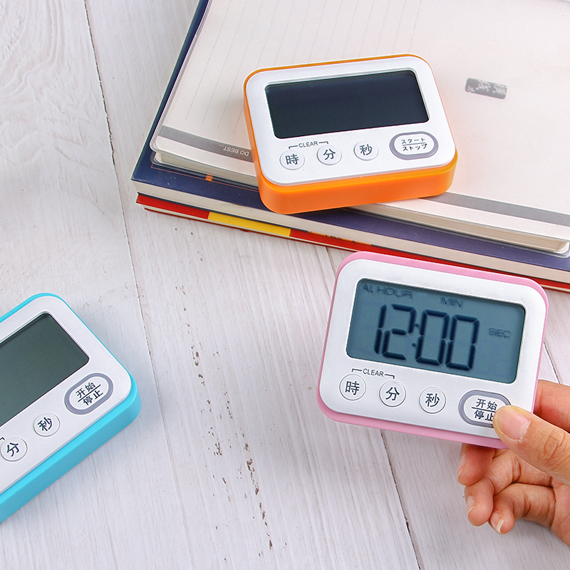 Le Bao electronic timer reminder student hourglass timer children's kitchen multi-function stopwatch to do questions