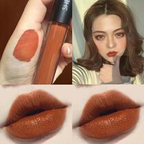 Matte matte lip glaze female student models cheap pumpkin color dirty orange color does not fade non-stick cup Korean waterproof lipstick