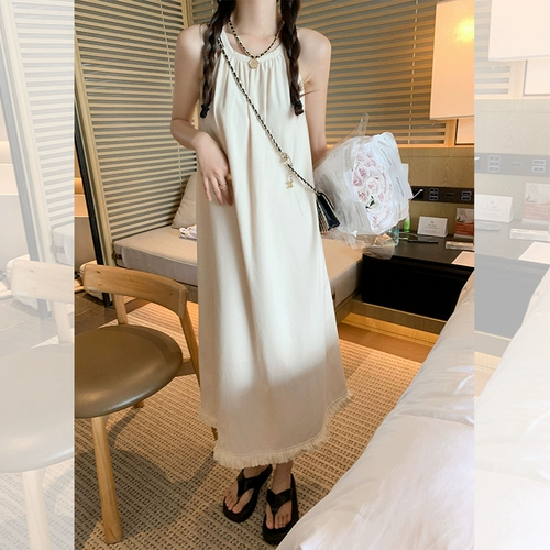 曾小咸 Сексуальное летнее платье, длинная юбка, французский стиль