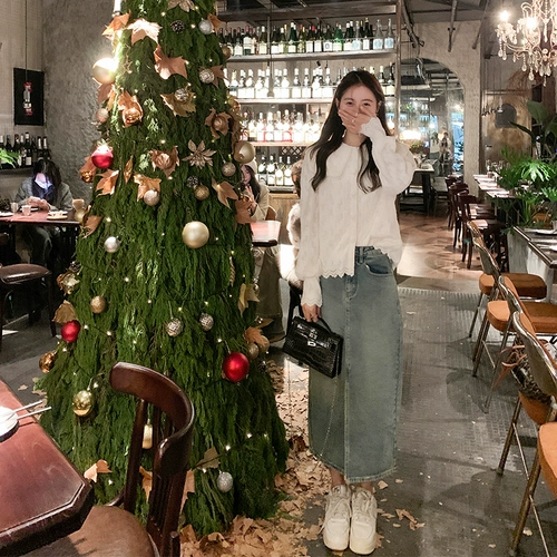 Атмосферная весенняя рубашка, осенняя кукла, лонгслив, французский стиль, кукольный воротник