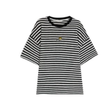 Летняя тонкая длинная брендовая футболка с коротким рукавом для отдыха, оверсайз, средней длины, с вышивкой