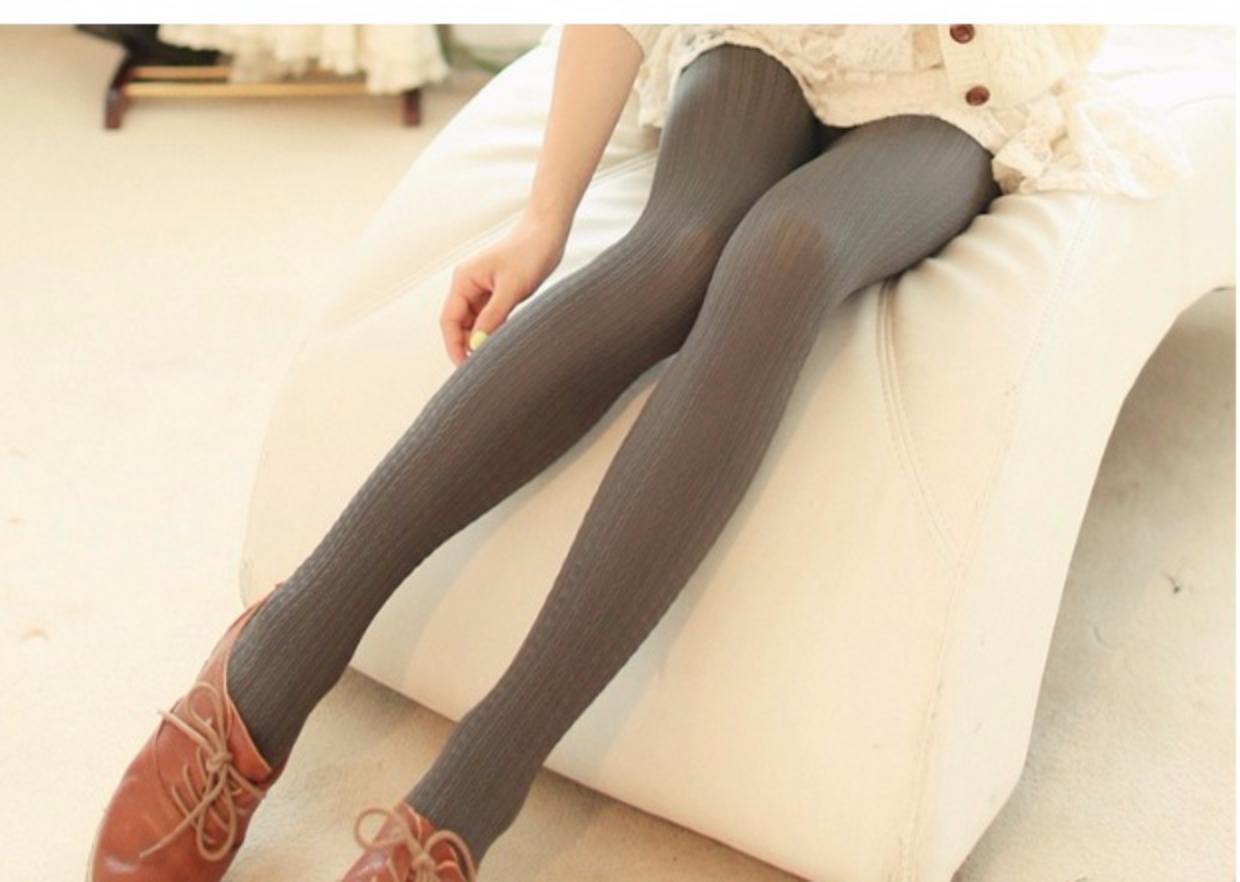 Nhật Bản mùa xuân và mùa thu quần lót đáy vớ vớ màu trắng mùa thu và mùa đông vớ dày mùa thu vớ vớ vớ quần tất da chân 