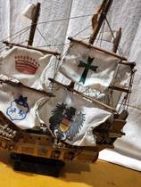 Recall] Old objects Sailing yachts Wooden Sailing Pendulum 8090 Memories of wooden sailboats swinging pieces