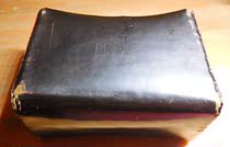 Memory ] Old pillow skin manual comfort sewing cleaning antiques rarely colored old black and red bedding soft
