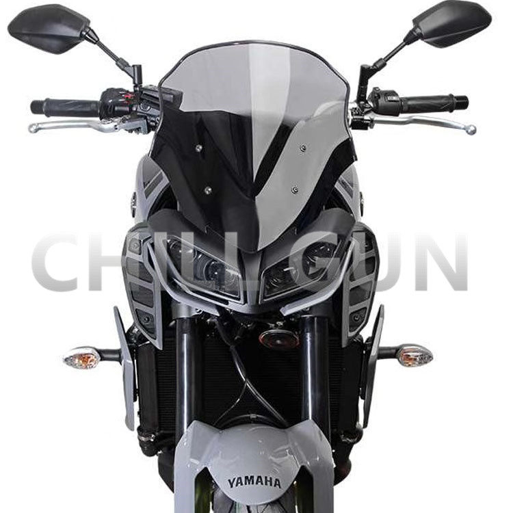Suitable for MT-09 17-20 years MT09 Windshield Diversion Hood Windshield Front Goggle Wind Shield