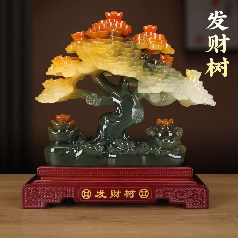 Fortune Tree Ornaments for Living Room, Light Luxury High-End Crafts, Tv Cabinet Decoration, Office Store Opening Gifts Fortune Tree Ornaments for Living Room, Light Luxury High-End Crafts, Tv Cabinet Decoration, Office Store Opening Gifts