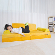 Nugget Same Childrens Game Sofa Triangle by Pillow Baby Folded Mat Baby Environmentally friendly Ultra-Thick Nap Bed