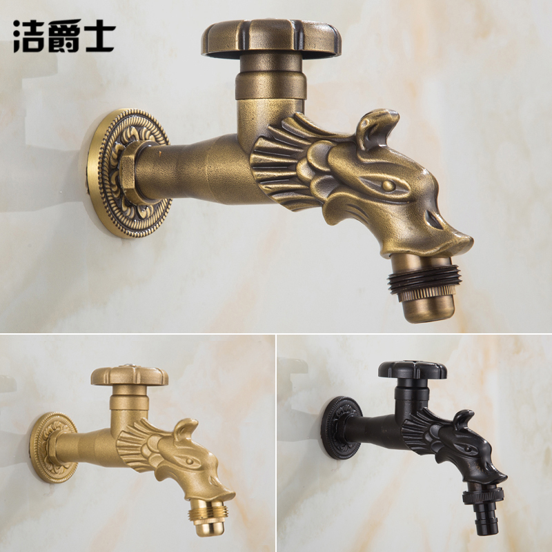 Anti - freeze anti - copper washing machine tap single cold 4 - point 6 - point water mouth balcony to extend the pool outdoor faucet