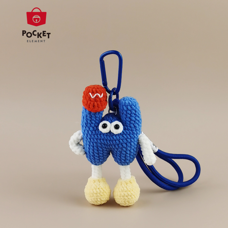 Pocketele Fun English Letter W Bag Pendant Backpack Decoration Keychain Niche Creative Gift Pocketele Fun English Letter W Bag Pendant Backpack Decoration Keychain Niche Creative Gift