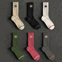 Pure cotton socks for men and women mid-calf ins trendy American letter sports warm outer wear with shark pants long-tube pile socks