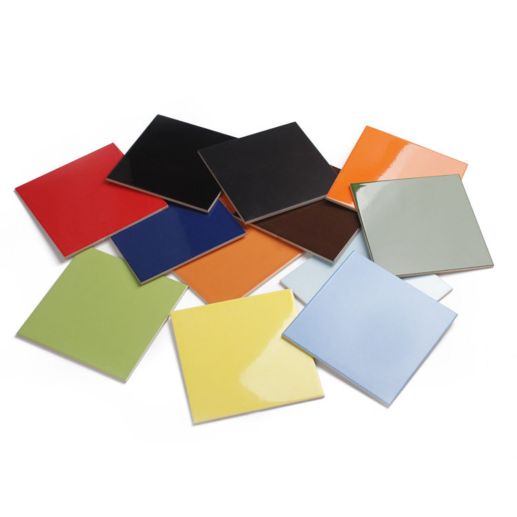 Modern colorful bread tiles 200x200 kindergarten wall tiles 300x300 kitchen and bathroom balcony white interior wall tiles