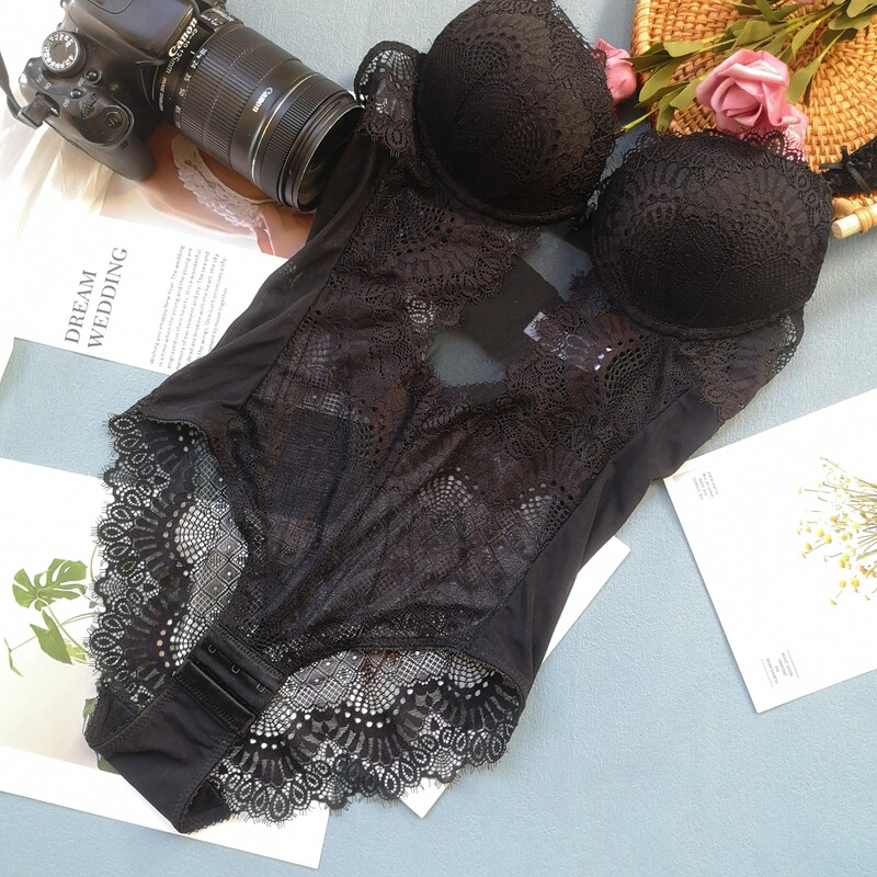 Xiaofen French lace shaped the bottom conjunction clothes sexy transparent net veil women hanging gathered bras summer