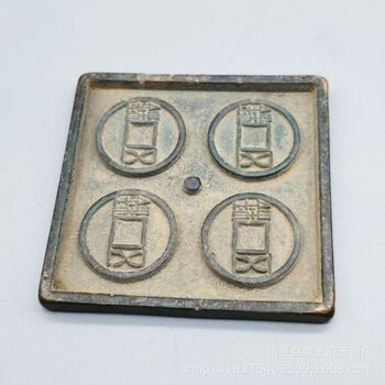 2026 antiques miscellaneous old bronze coins qian fan qian mold five-bead coin casting bronze crafts