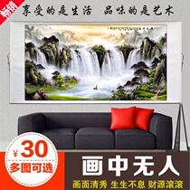 A long history of Chinese painting Landscape painting Feng Shui patron Living room Lucky office Cornucopia Middle hall painting Living room hanging painting