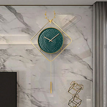 Nordic deer head ceramic wall clock home fashion wall atmospheric clock European living room creative silent decorative clock