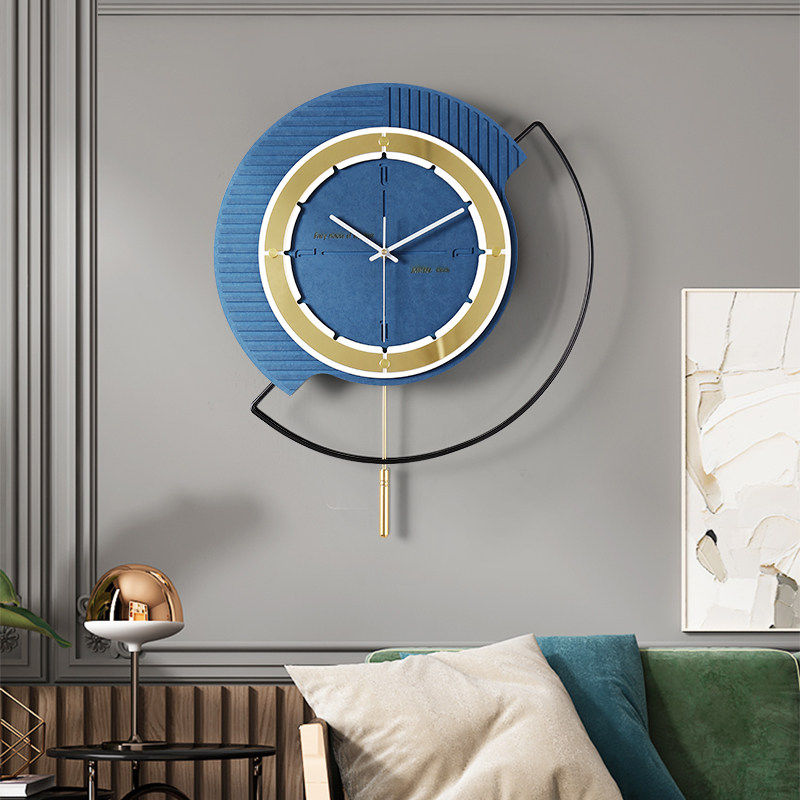 2021 new modern watch and watch living room home fashion minimalist clock light luxury hanging wall creativity hanging clock art online red