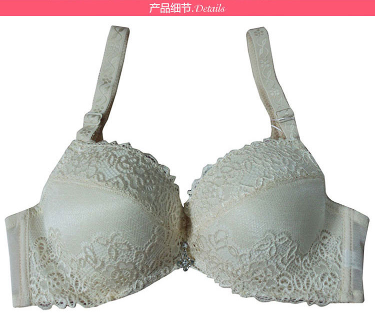 Qiao Bei Shi ngực nhỏ chính hãng ngực phẳng dày trên áo ngực 3565 ba vòng với vòng thép thu thập đồ lót điều chỉnh áo lá cho bé gái