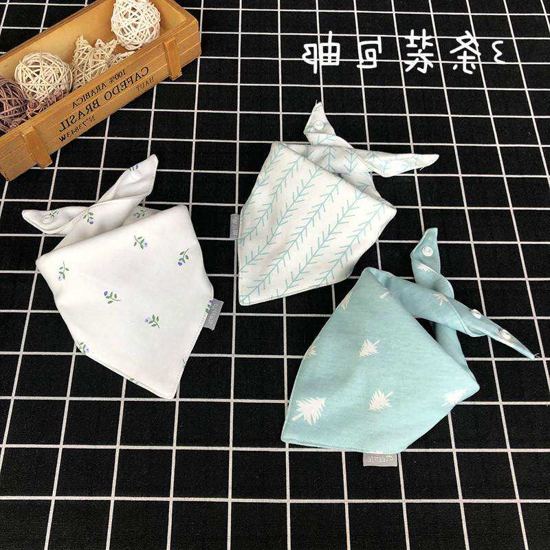 Cotton era baby triangle towel baby saliva towel double layer cotton bib scarf newborn head scarf spring autumn and winter
