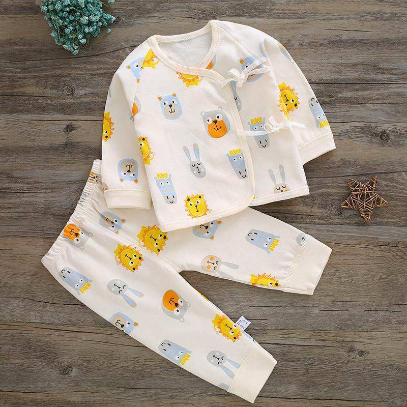 Cotton Newborn Clothes Underwear Pure Cotton Newborn Baby Monk Clothes Spring Autumn Winter Warm Baby Autumn Clothes