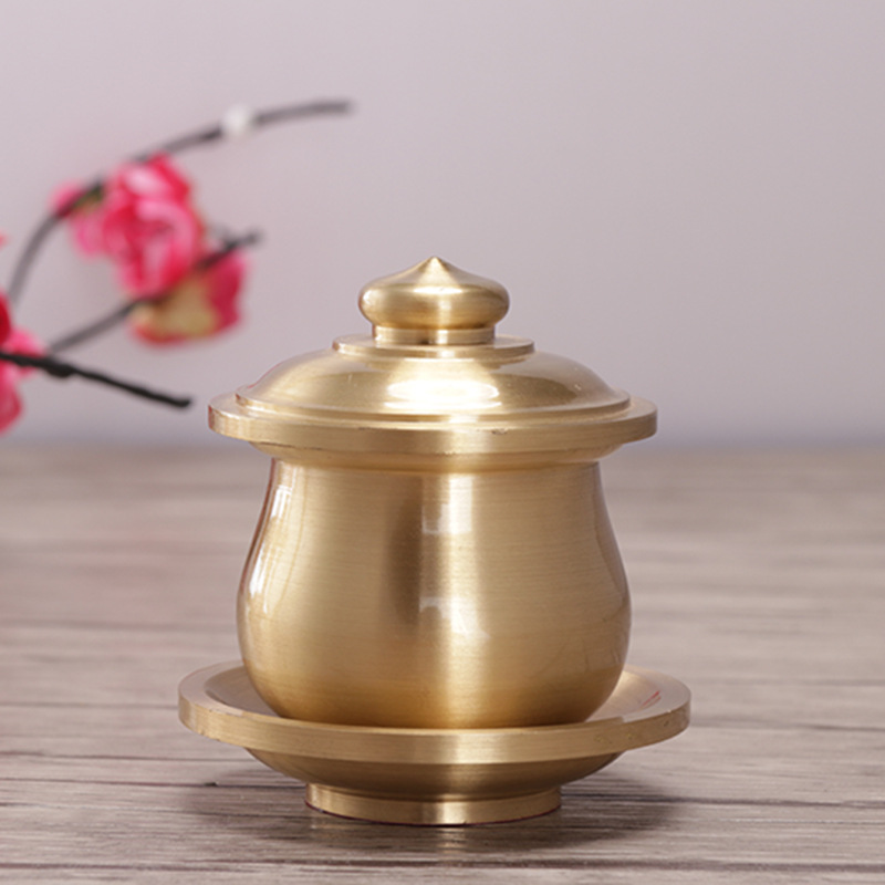 Brass light body for water glass for the Buddha's cup Shentai Buddha Former water glass great tragically water for the cup tribute cup to the holy water glass-Taobao