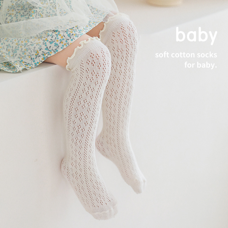Japanese Summer Girls' Princess Socks, Combed Cotton, Spanish Style, Hollow Mesh, Mid-Length Children's Socks Japanese Summer Girls' Princess Socks, Combed Cotton, Spanish Style, Hollow Mesh, Mid-Length Children's Socks
