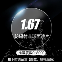 С миопией 1.67 анти -радиационная не -кферическая линза+раската