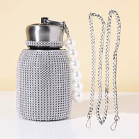 Серебряный ремешок для сумки из жемчуга