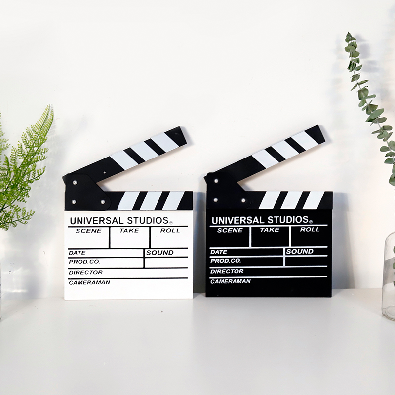 Nostalgic creative film clapping board Recording board Director playing board Shooting props Bedroom room decorations Small ornaments