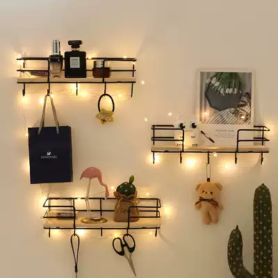 Nordic living room bedroom key adhesive hook rack Creative clothes clothes clothes and hats wall decoration storage rack