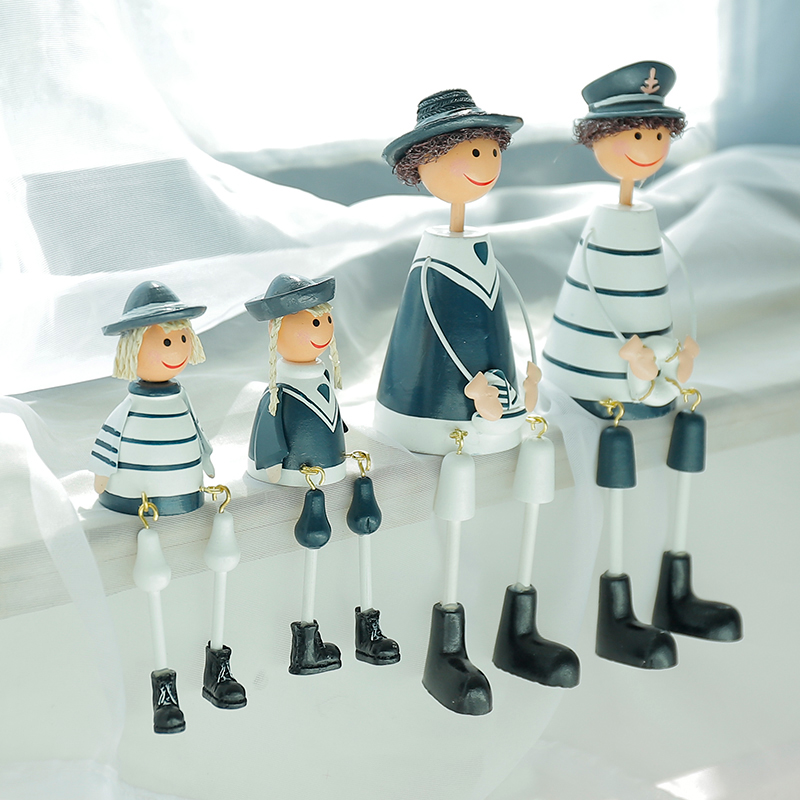 Bedroom Mediterranean Style Navy Family Four Hanging Dolls Decorations Creative Home