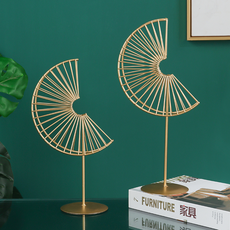 Nordic Light Extravagant Creative Sector Leaf Pendulum home Accessories TV Cabinet Wine Cabinet-like Tabletop Little Handicraft