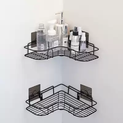 Nordic ins Bedroom room Powder room Wall wall decoration shelf Creative Wrought iron wall hanging storage shelf
