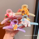 Детская акула, мультяшная заколка для волос, безвредная заколка-крабик, новая коллекция, не повреждает волосы