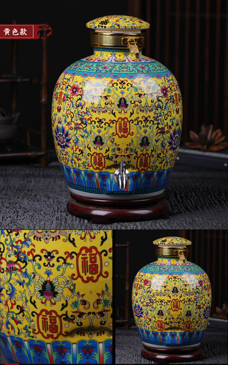 Jingdezhen ceramic terms jar it how 10 jins 20 jins 50 pounds with leading domestic sealed bottle wine bottle