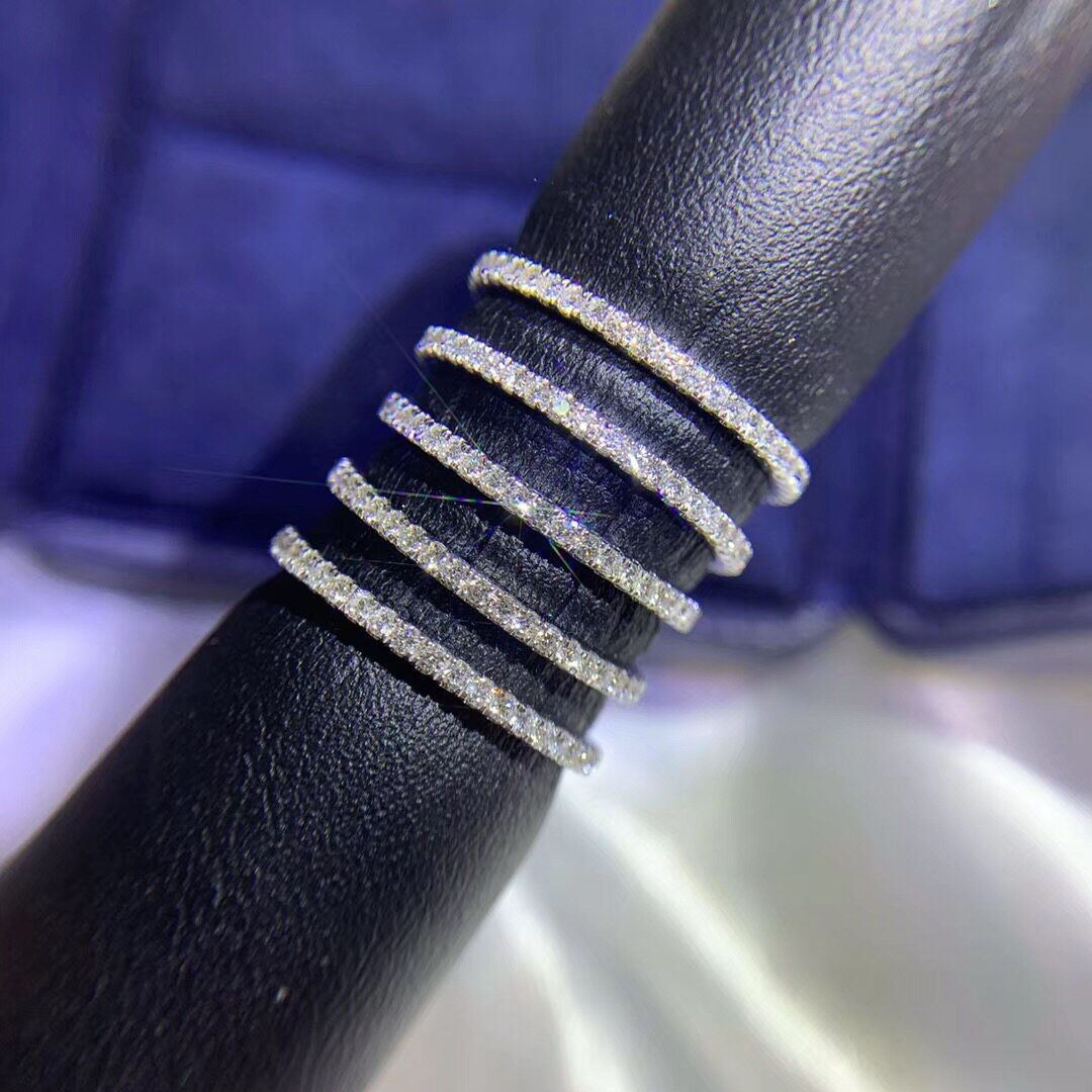 diamond row diamond ring