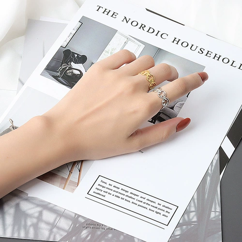 Новые серебряные плавные кольца для женщин в переплетывающихся драгоценных камнях