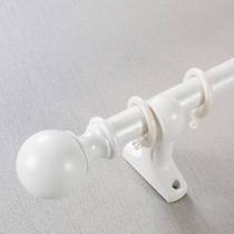 Nordic curtain rod Roman double pole white black aluminum alloy bedroom perforated Rod accessories